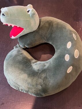 Green Plush alligator 🐊 Neck Pillow